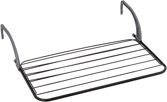 5Five Zusammenklappbarer kleiner Wäscheständer/Trockengestell – 7 Meter Wäscheleine – zum Aufhängen – 60 x 55 cm – für Heizkörper/Türen