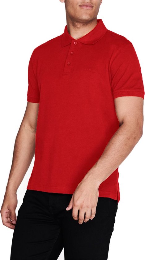 Pierre Cardin - Herren SS Klassisches Polo - Rot - Größe XXL