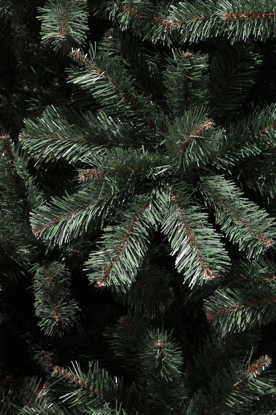 Triumph Tree Forrester – Weihnachtsbaum mit weichen PVC-Nadeln – Weihnachtsdekoration mit farbcodierten Zweigen – Kunstbaum mit natürlicher Struktur – H 155 x Ø 102 cm – Grün