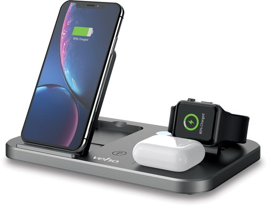 Veho DS-7 kabellose Ladestation mit LED-Nachtlicht