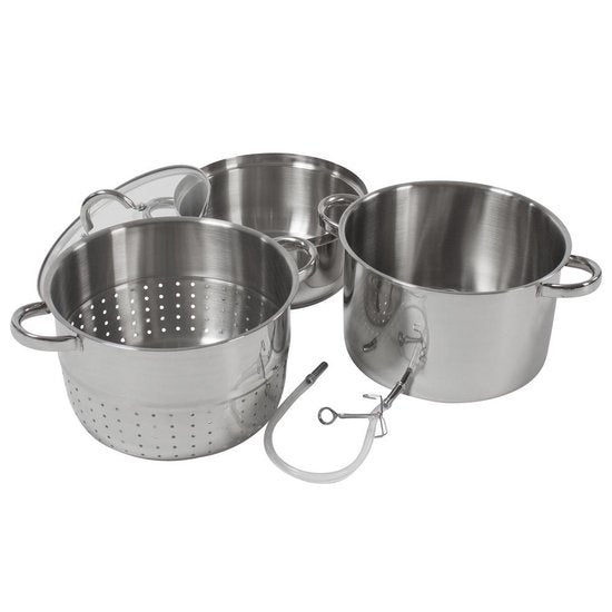 tectake Dampf-Extraktor - Ã˜ 26 cm - Edelstahl - Induktion