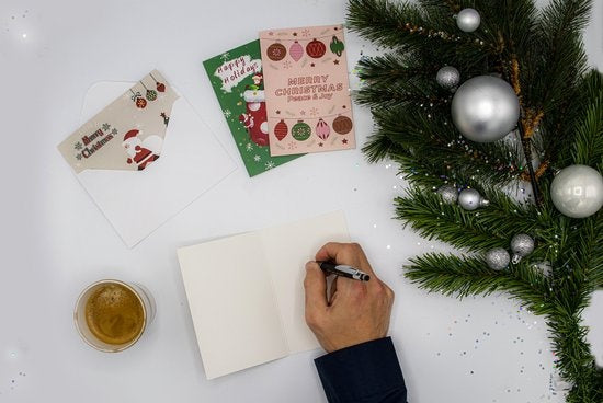 Giftmas Weihnachtskarten - Grußkarten - 36 Stück - Mit Umschlägen und Aufklebern - 10x15cm