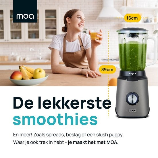 MOA Special Edition Titanium Blender - Leistungsstarker Mixer - 1,5 Liter - 1000 Watt - TB61T