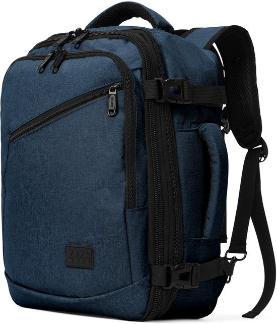 TRVLMORE Reisetasche - 25L Rucksack - Handgepäck - Spritzwassergeschützt - Rucksack - Wochenendtasche - Damen und Herren - Blau