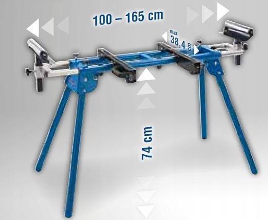 Scheppach Universal-Untergestell UMF1600 für Kapp- und Gehrungssägen | 1000 – 1650 mm | 150 kg