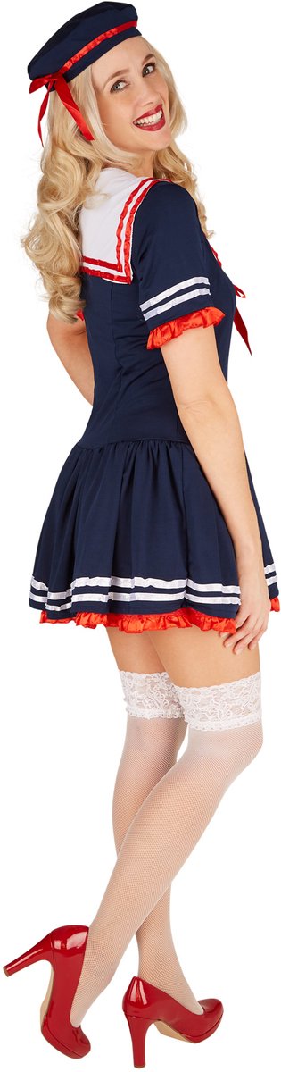 Dressforfun Marine Lady Kostüm - Mit zauberhaftem Kleid und Hut - Größe M - Damen