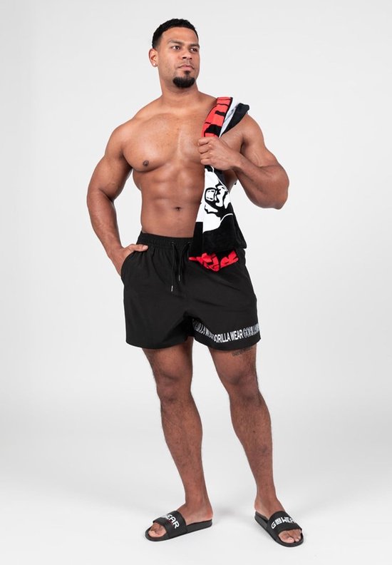 Gorilla Wear Otis Badehose – Shorts – Schwarz – M