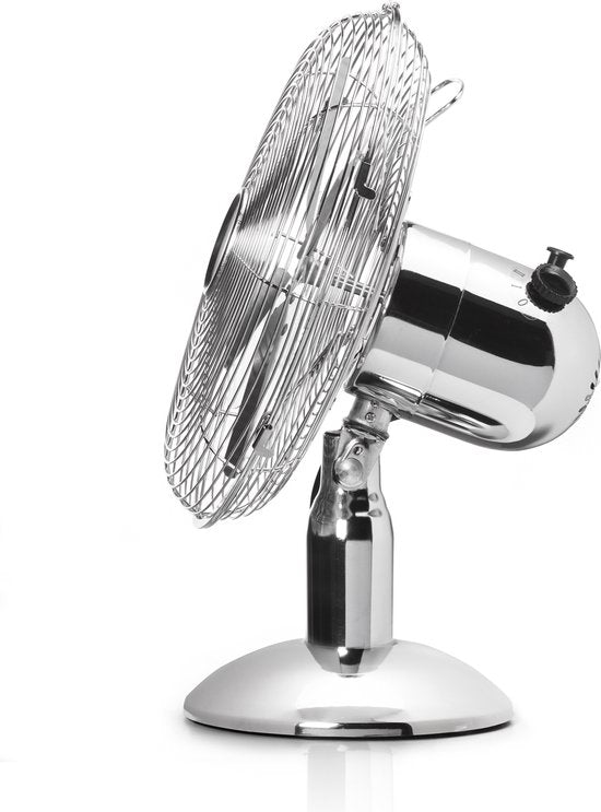Tristar VE-5953 Tischventilator Chrom – Durchmesser 30 cm – Drei Geschwindigkeitsstufen