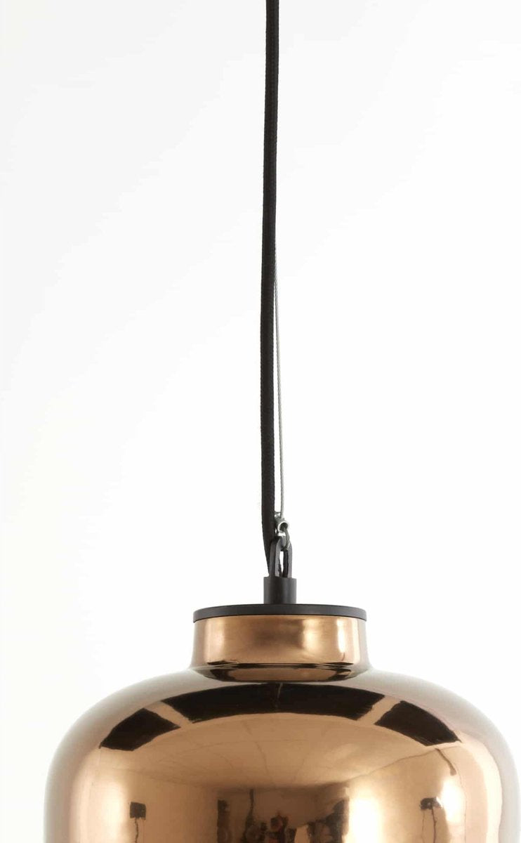 Light & Living Hängeleuchte Dena - Ø22,5 cm - Keramik - E27 - Modernes Design - Bronze