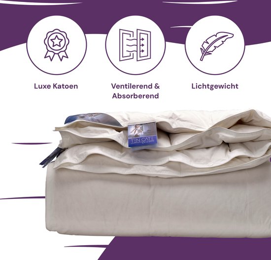 Ten Cate Duvet - Duvet 240x200 - Duvet - Duvets - 4 Season Duvet 240 x 200 - 60% Duck Down - Sommer & Winter Duvet