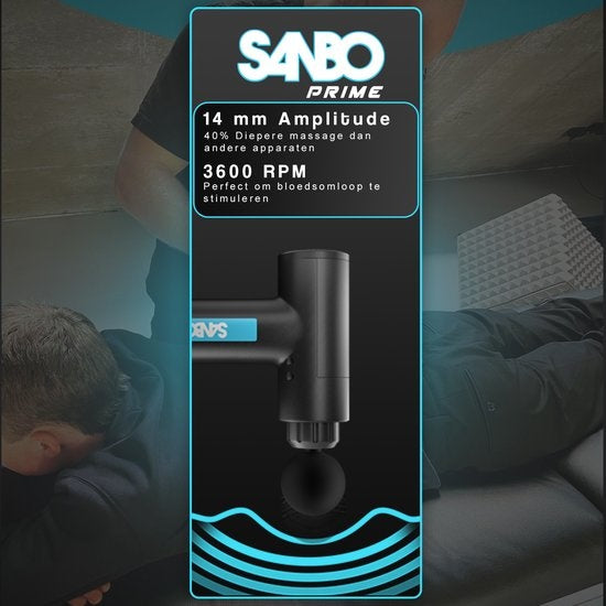 SanboÂ¬Ã† - Prime Massage Gun - Sport- und Entspannungsmassage - ohne Etui