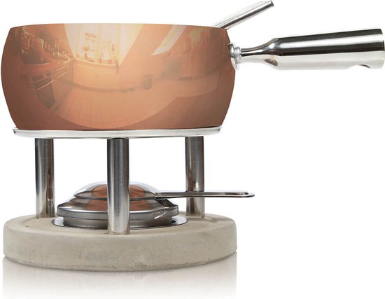 Boska Fondue Set Kupfer - Käsefondue - für 1300 Gramm Käse - 1,7 L