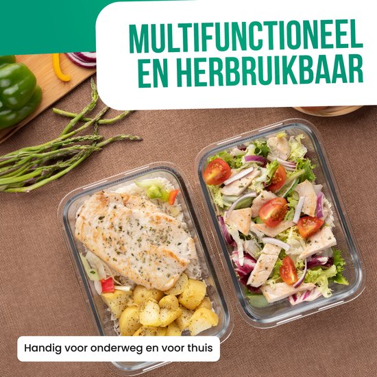 Avalo Food Storage Containers - Meal Prep Containers - Kunststoff Gefrierschrank-Container - mit Deckel - 30 Stück Set - BPA frei Mikrowelle Container