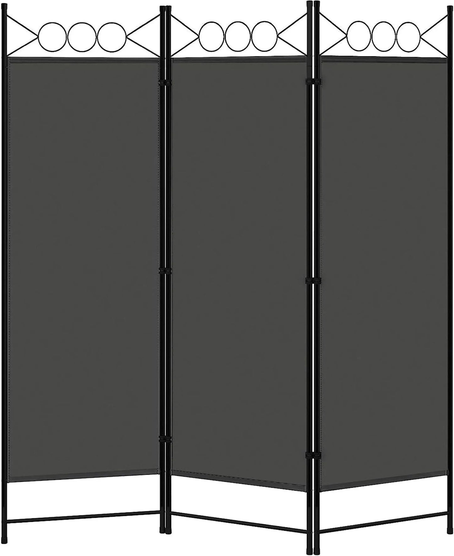 Woltu Bücherregal mit 6 Fachböden und 4 abnehmbaren Haken - Schwarzes Metall und Holz - 40 x 30 x 187 cm