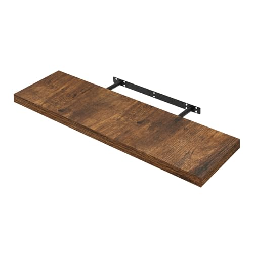 Woltu Schwimmende Wandtafel Vintage Braun 70 x 23 x 3,8 cm