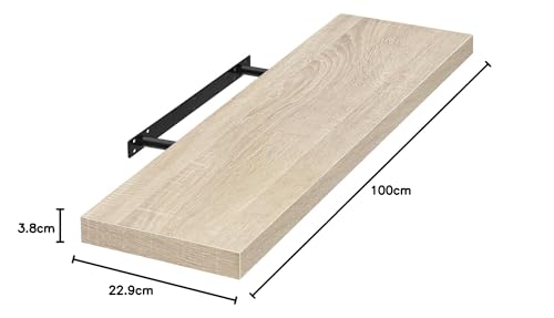 Eugad Wandregal MDF Eiche 100 cm