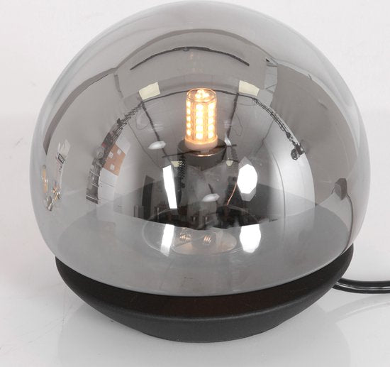 Steinhauer Tischlampe Ancilla – schwarz – Metall – 17 cm – G9-Fassung – 3104ZW