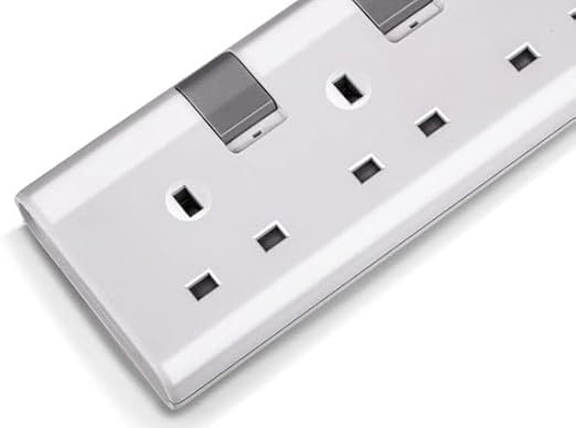 PHILIPS Verlängerungskabel - CHP3150WA/05-5 Korridor - Weiß - 2 Meter Stromkabel - Einzelne Schalter