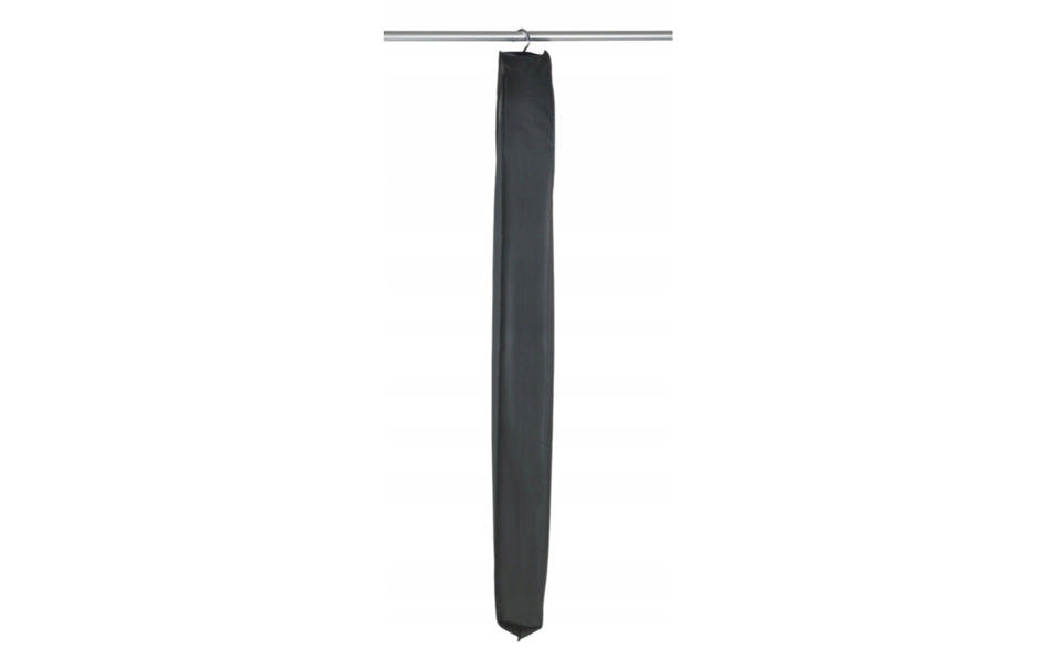 WENKO Kleidersack Schwarz XXL – 60 x 12 x 135 cm – PEVA – mit Reißverschluss und Sichtfenster