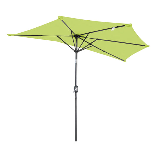 Angel Living Halb-Schirm 270 cm – Wandschirm, halbrund – Apfelgrün