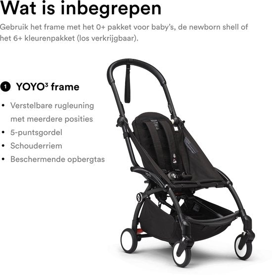Stokke® YOYO 3 Rahmen – Leichter Klappkinderwagen | Weiß