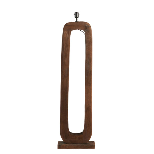 KelAfo Stehlampe – Holz – 38 x 12 x 125 cm – Schokoladenbraun
