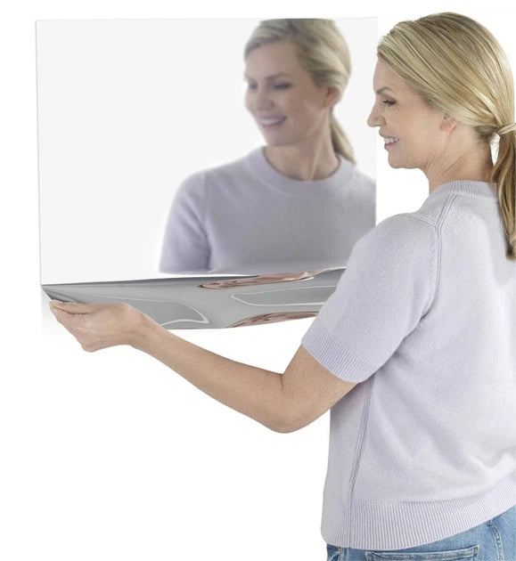 Maximex Selbstklebende Spiegelfolie 50 x 58 cm – Silber – Dekorativer Spiegel