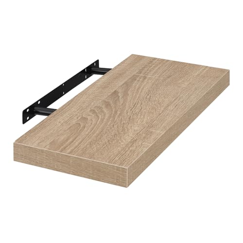 Eugad Wandregal – Robustes Wandregal – Eiche – 50 cm