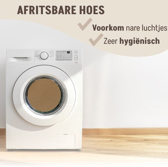 By Cee Cee Original Hundedeckenbank - Hundedeckenbank - Hundekorb - Premium - komplett mit Reißverschluss - Rippengewebe - Braun - 90x90 - Größe M