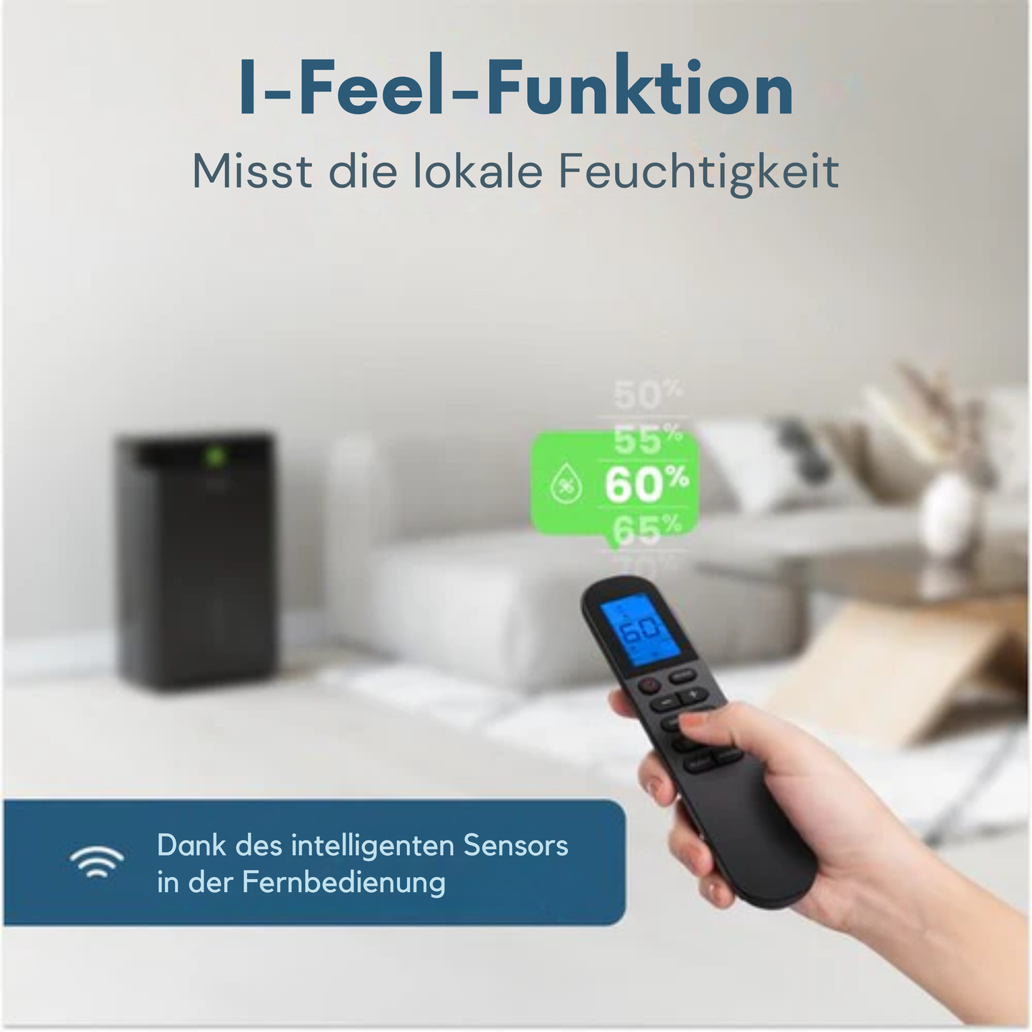 Auronic Luftentfeuchter und Luftreiniger - Better Plus Serie - Entfeuchtet 20L pro Tag - 5L Wassertank - Schlafzimmer, Badezimmer, Wohnzimmer und Büro - Feuchtigkeitsfresser für den Haushalt - Schwarz