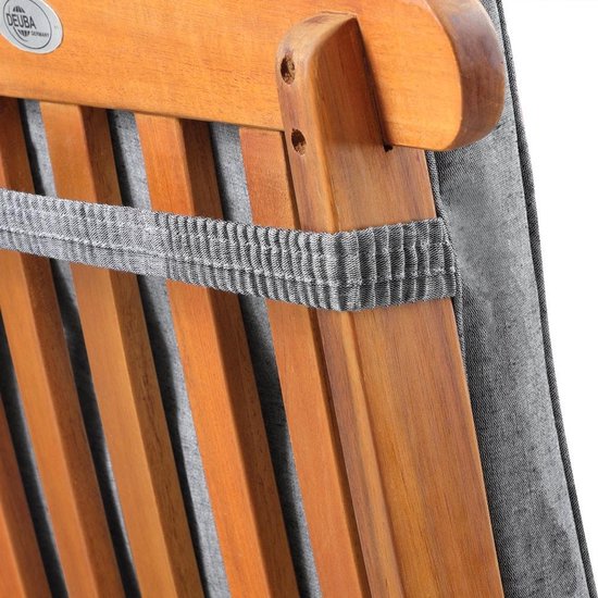 Detex Garten Kissen Lounger Atmungsaktive Kissen - Grau melange