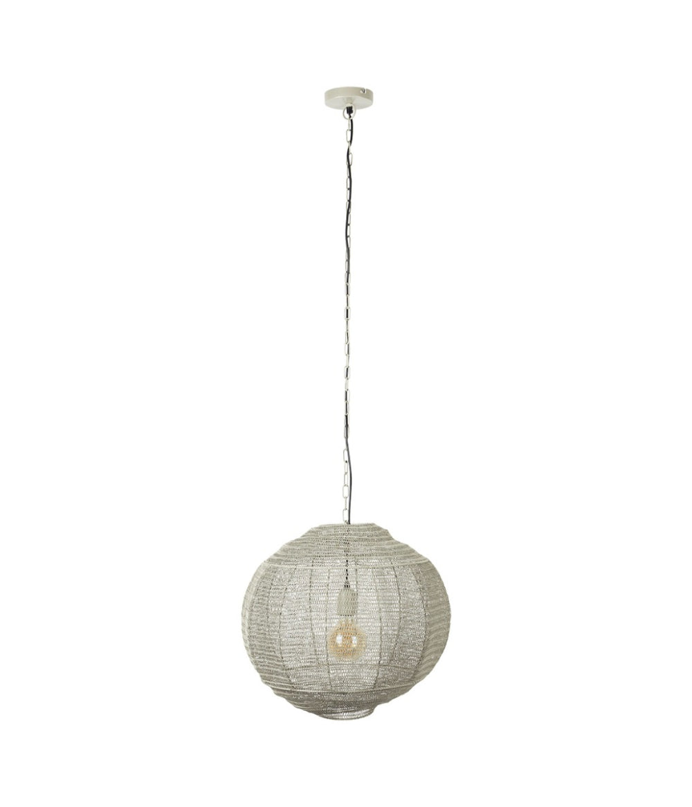 Dutchbone Meezan Pendelleuchte M - Ø 30 cm - Vintage-Stil - Grau
