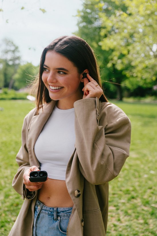 Golden Sound Buds Pro - Kabellose Ohrhörer - Bluetooth-Ohrhörer - Aktive Geräuschunterdrückung 32 dB - Umgebungsmodus - 40 Stunden Akkulaufzeit - Kabellose Ohrhörer - Geeignet für alle Smartphones und Laptops