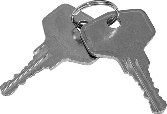 tectake - 2 Fenstergriffe Fensterbeschläge Fenstergriff abschließbar weiß 400897