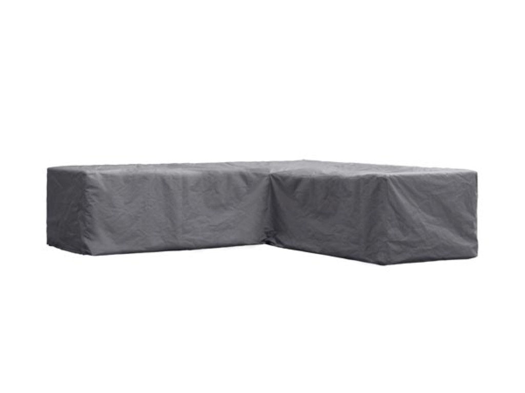 Perel Outdoor-Abdeckung für Garten-Set, grau, L-Form, 250 cm x 250 cm x 70 cm
