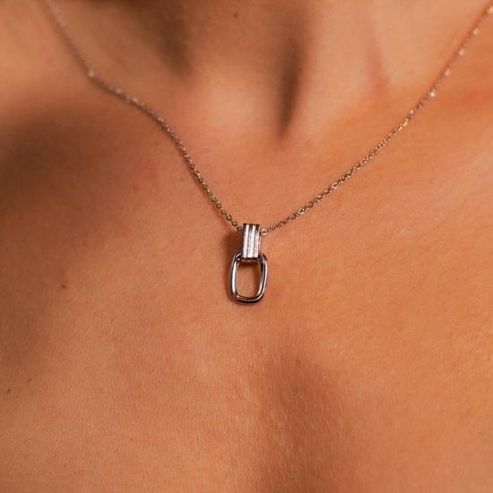 Laura Ferini Damen Halskette Dolci Sogni Silber - Silber Halskette mit Anhänger - 18K Weißgold vergoldet - Halskette - Halskette - Schmuck - Accessoires - Damen Halskette mit Anhänger