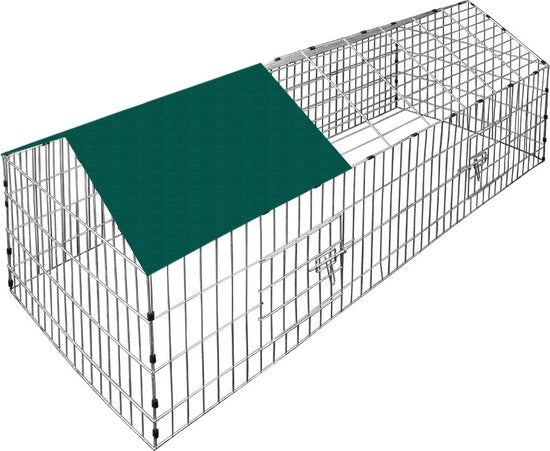 Monzana Kaninchenstall Grün - 180x75cm