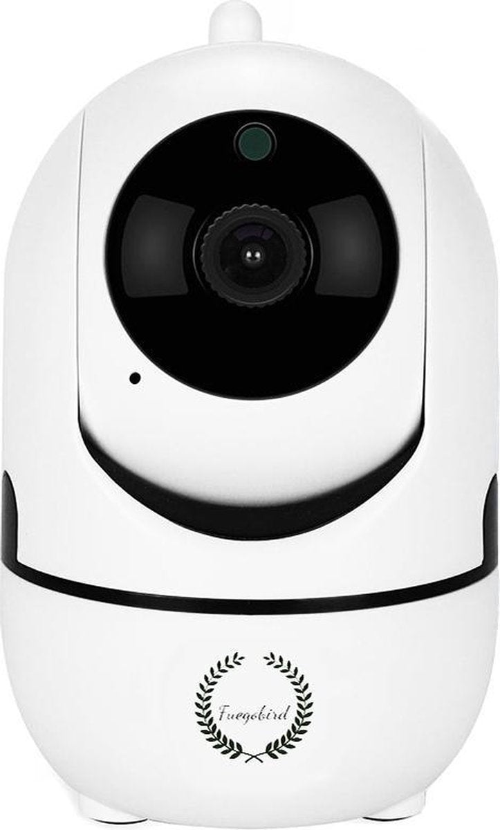 Fuegobird Sicherheitskamera - 1080P - 2.4G/5G WIFI - Bewegungs- und Tonerkennung - Weiß