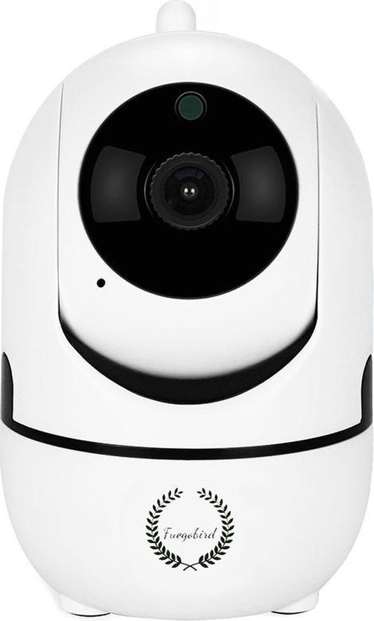 Fuegobird Sicherheitskamera - 1080P - 2.4G/5G WIFI - Bewegungs- und Tonerkennung - Weiß