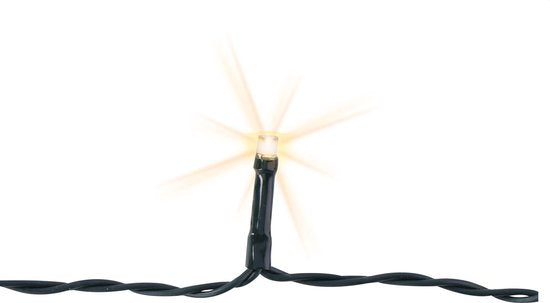 Grundig Weihnachtsbeleuchtung - 24 LED - 8 Stufen - mit Zeitschaltuhr - 223 cm - Warmweiß