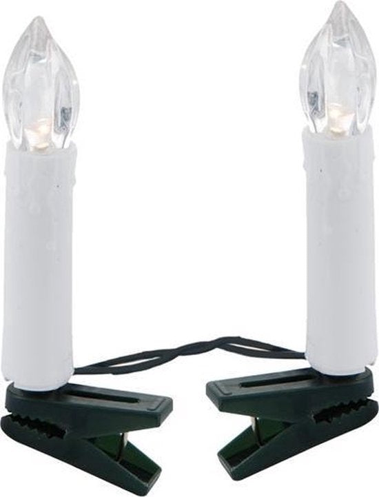 Wohnaccessoires – Kerzenbeleuchtung – 50 LED-Lämpchen – 12,2 Meter Länge – Weihnachtsbeleuchtung – Warmweiß – Cremefarben