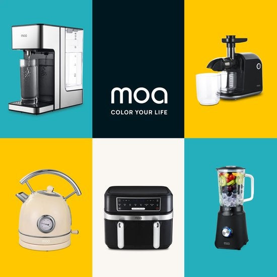 MOA Retro-Wasserkocher Pastellcreme - Elektrisch - Edelstahl - EK4TC