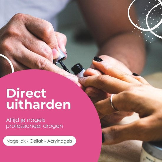 Moods Gellac - UV-Nagellampe - Steuerbar mit Tasten - Leistungsstarke LED-Lampe - Weiß