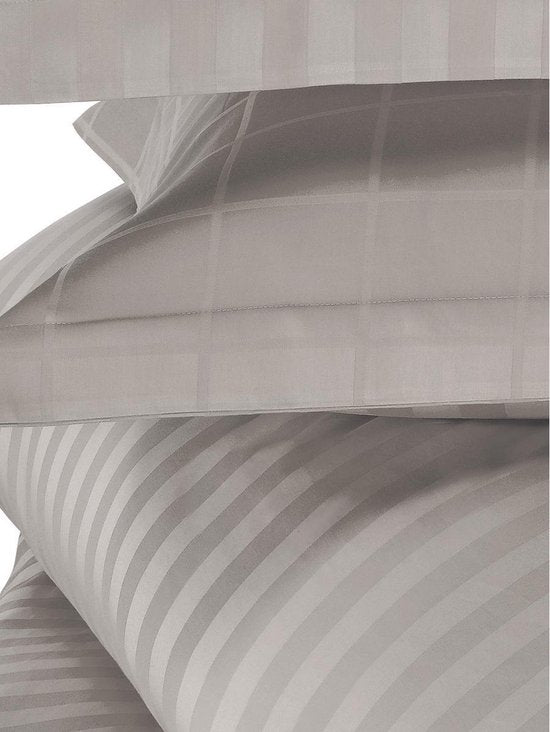 De Witte Lietaer Bettbezug Baumwolle Satin Zygo - Twin Jumeaux - 240 x 220 cm - Taupe