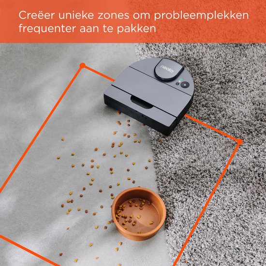 NeatoÂ® D10 Intelligenter Staubsaugerroboter - Echter HEPA-Filter und Laser Mapping Navigation - Steuerung über App - 300 Minuten Laufzeit mit automatischer Aufladung und Wiederaufnahme - Silbergrau