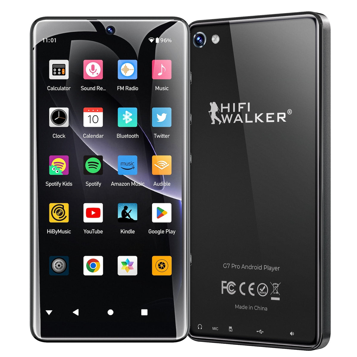 HIFI WALKER G7 Pro Android-Musikplayer – 128 GB – schwarz