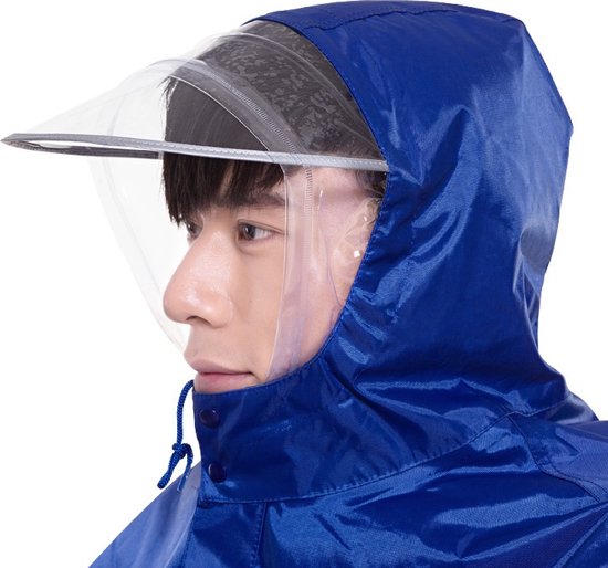 Fuegobird - Poncho Regen Poncho - Fahrrad Wandern Motorrad - Outdoor Poncho - Qualität Poncho - Einheitsgröße - Unisex Sapphire