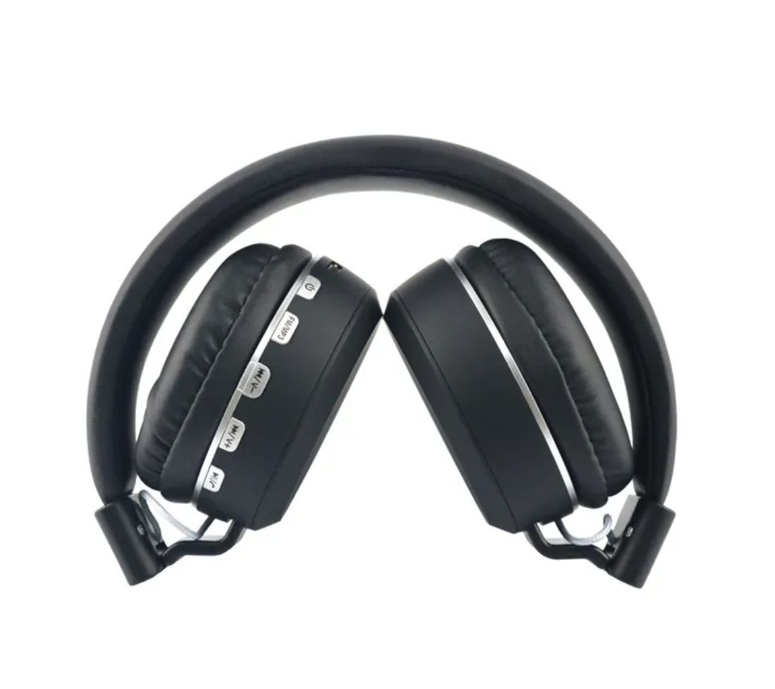 The Trend Wireless On-Ear Bluetooth Kopfhörer Schwarz - Bluetooth 5.0 - FM Radio & Micro SD - AUX - 10 m Reichweite