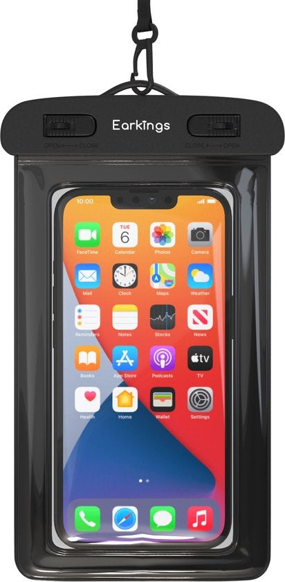 Wasserdichte Handytaschen - Drybag 2er Set - Unterwasser Handytasche für alle Handys - Wasserdichte Handytasche Earkings