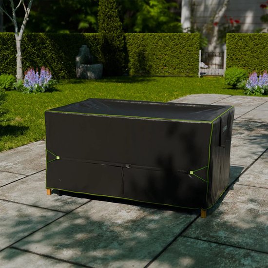 Juskys Gartenmöbelabdeckung – Wasserdicht – 160 x 100 x 75 cm – Schwarz